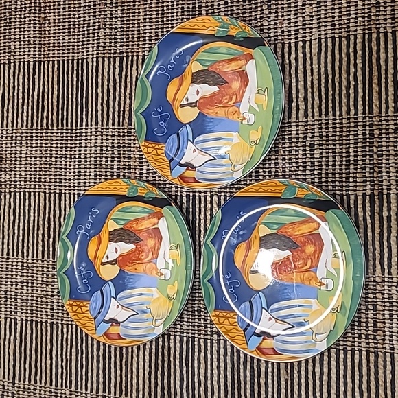Sango Other - VTG SANGO 94' CAFE PARIS PLATES SET OF 3